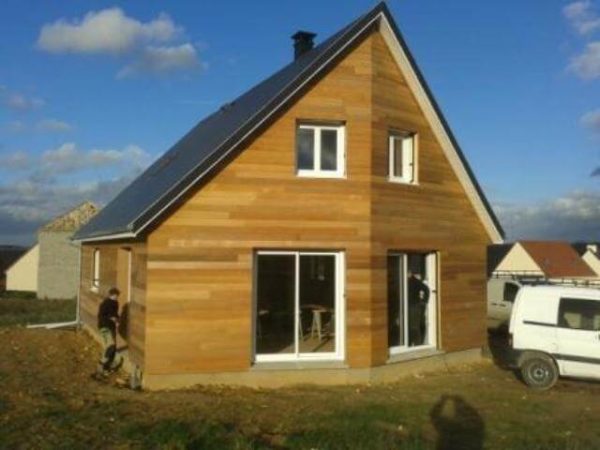 Maison construite en bois à Evreux en Normandie